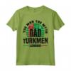 Turkmenistan Bandiera Turkmena - Maglietta Festa del Padre per Orgogliosi delle Radici Turkmene