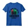 Turkmenistan Bandiera Turkmena - Maglietta Festa del Padre per Orgogliosi delle Radici Turkmene