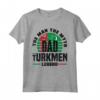 Turkmenistan Bandiera Turkmena - Maglietta Festa del Padre per Orgogliosi delle Radici Turkmene