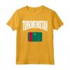 Bandiera del Turkmenistan - Maglietta con Orgoglio per Coloro che Amano il Paese - Ideale per Turkmenistan Nationals