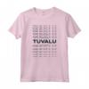 Paese minimalista - Tuvalu grafica moderna Maglietta - Design Iconico per Compleanno e Natale