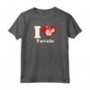 Cuore Tuvalu Cuore Floreale Maglietta - Stile Vintage Retro - Acquista Online