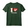 Cuore Tuvalu Cuore Floreale Maglietta - Stile Vintage Retro - Acquista Online