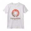 Fongafale Tuvalu Maglietta - Souvenir Tropicale di Viaggio con Grafica di Palma