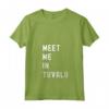 Donna Incontriamoci a Tuvalu Oceania Maglietta con Collo a V - T-shirt Vintage per Viaggiatori e Appassionati di Geografia