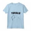 Donna Isolato Tuvalu Mappa Maglietta con Collo a V - Ideale per chi Ama Tuvalu e le sue Attrazioni Turistiche - Acquista Online Tuvalu Silhouette Tee