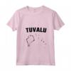 Donna Isolato Tuvalu Mappa Maglietta con Collo a V - Ideale per chi Ama Tuvalu e le sue Attrazioni Turistiche - Acquista Online Tuvalu Silhouette Tee