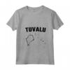 Donna Isolato Tuvalu Mappa Maglietta con Collo a V - Ideale per chi Ama Tuvalu e le sue Attrazioni Turistiche - Acquista Online Tuvalu Silhouette Tee