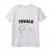 Donna Isolato Tuvalu Mappa Maglietta con Collo a V - Ideale per chi Ama Tuvalu e le sue Attrazioni Turistiche - Acquista Online Tuvalu Silhouette Tee