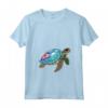 Donna Tuvalu Turtle Pride Tuvaluan Flag Roots - Maglietta Souvenir con Collo a V - Ideale per Mostrare l'Orgoglio Tuvaluano