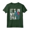 È nel mio DNA Tuvalu Bandiera Impronta Digitale Maglietta - Ideale per Sostenitori di Tuvalu e Regali per la Famiglia