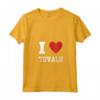 Tuvalu Country Pride Lover Love Heart - Maglietta vintage retrò con Collo a V per gli Amanti di Tuvalu - Ideale per Compleanni o Regali di Viaggio