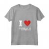 Tuvalu Country Pride Lover Love Heart - Maglietta vintage retrò con Collo a V per gli Amanti di Tuvalu - Ideale per Compleanni o Regali di Viaggio