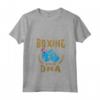 Donna Boxing is in my DNA Tuvalu Bandiera Guanti da Box - Maglietta con Collo a V per Appassionati di Boxe - Orgoglio Tuvalu