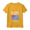 Donna Tuvalu Flag Souvenir - Maglietta con Collo a V e Scritta Divertente - Ideale per Amanti di Tuvalu