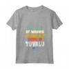 Sono stanco di svegliarmi e di non essere a Tuvalu Maglietta con Collo a V - Souvenir Bandiera Tuvalu Vintage - Ideale per Amanti di Tuvalu o Come Regalo per la Heritage