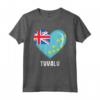 Camicia con Bandiera Tuvalu Cuore | Tuvaluan Maglietta - Ideale Souvenir per Uomini, Donne e Bambini di Tuvalu