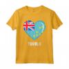 Camicia con Bandiera Tuvalu Cuore | Tuvaluan Maglietta - Ideale Souvenir per Uomini, Donne e Bambini di Tuvalu