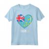 Camicia con Bandiera Tuvalu Cuore | Tuvaluan Maglietta - Ideale Souvenir per Uomini, Donne e Bambini di Tuvalu