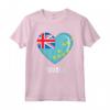 Camicia con Bandiera Tuvalu Cuore | Tuvaluan Maglietta - Ideale Souvenir per Uomini, Donne e Bambini di Tuvalu