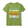 Sono stanco di svegliarmi e di non essere a Tuvalu Maglietta - Souvenir Bandiera Tuvalu Vintage - Ideale per Amanti di Tuvalu o con Heritage