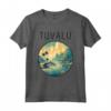 Paesaggio Tuvalu Art Deco Maglietta - Design Unico per Appassionati di Viaggi e Turisti - Acquista Souvenir Online