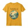 Paesaggio Tuvalu Art Deco Maglietta - Design Unico per Appassionati di Viaggi e Turisti - Acquista Souvenir Online