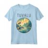 Paesaggio Tuvalu Art Deco Maglietta - Design Unico per Appassionati di Viaggi e Turisti - Acquista Souvenir Online