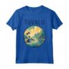 Paesaggio Tuvalu Art Deco Maglietta - Design Unico per Appassionati di Viaggi e Turisti - Acquista Souvenir Online