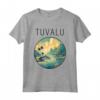 Paesaggio Tuvalu Art Deco Maglietta - Design Unico per Appassionati di Viaggi e Turisti - Acquista Souvenir Online