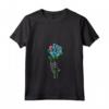 Donna Tuvalu Bandiera Rose Skeleton - Love Tuvalu Souvenir Maglietta con Collo a V - Ideale per Rappresentare le tue Radici Tuvalu