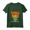 Tuvalu Family Trip - Vacanza Tuvalu Maglietta con Collo a V - Making Memories Together Design Retro - Souvenir Gruppo Vacanze