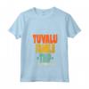 Tuvalu Family Trip - Vacanza Tuvalu Maglietta con Collo a V - Making Memories Together Design Retro - Souvenir Gruppo Vacanze