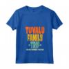 Tuvalu Family Trip - Vacanza Tuvalu Maglietta con Collo a V - Making Memories Together Design Retro - Souvenir Gruppo Vacanze