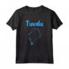 BANDIERA E MAPPA DEL TUVALU Maglietta - Design Unico Tuvalu - Acquista Online la Tua Maglietta Esotica di Tuvalu