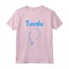BANDIERA E MAPPA DEL TUVALU Maglietta - Design Unico Tuvalu - Acquista Online la Tua Maglietta Esotica di Tuvalu