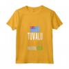 Souvenir di Tuvalu - Maglietta Viaggio con Collo a V - Modalità Vacanza e Bandiera Tuvalu - Ideale per Appassionati di Viaggi