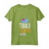 Souvenir di Tuvalu - Maglietta Viaggio con Collo a V - Modalità Vacanza e Bandiera Tuvalu - Ideale per Appassionati di Viaggi