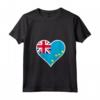 Tuvalu Bandiera Cuore Tuvalu Maglietta con Collo a V - Regali Patriotici Love Tuvalu - Ideale per Indipendenza e Viaggi