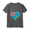 Tuvalu Bandiera Cuore Tuvalu Maglietta con Collo a V - Regali Patriotici Love Tuvalu - Ideale per Indipendenza e Viaggi