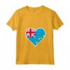 Tuvalu Bandiera Cuore Tuvalu Maglietta con Collo a V - Regali Patriotici Love Tuvalu - Ideale per Indipendenza e Viaggi