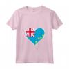 Tuvalu Bandiera Cuore Tuvalu Maglietta con Collo a V - Regali Patriotici Love Tuvalu - Ideale per Indipendenza e Viaggi