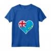 Tuvalu Bandiera Cuore Tuvalu Maglietta con Collo a V - Regali Patriotici Love Tuvalu - Ideale per Indipendenza e Viaggi