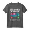 Bandiera Tuvalu Appelle et Je Dois Partir Tuvalu Maglietta - Ideale per Viaggiatori - Acquista online t-shirt Tuvalu
