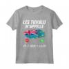 Bandiera Tuvalu Appelle et Je Dois Partir Tuvalu Maglietta - Ideale per Viaggiatori - Acquista online t-shirt Tuvalu