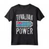 Bandiera Tuvalu | Tuvaluan Power Battery Proud Tee Maglietta - Ideale per Allenamento e Sport - Regalo Personalizzato per Natale, Compleanno e Altro