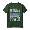 Bandiera Tuvalu | Tuvaluan Power Battery Proud Tee Maglietta - Ideale per Allenamento e Sport - Regalo Personalizzato per Natale, Compleanno e Altro