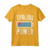 Bandiera Tuvalu | Tuvaluan Power Battery Proud Tee Maglietta - Ideale per Allenamento e Sport - Regalo Personalizzato per Natale, Compleanno e Altro