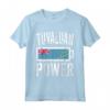Bandiera Tuvalu | Tuvaluan Power Battery Proud Tee Maglietta - Ideale per Allenamento e Sport - Regalo Personalizzato per Natale, Compleanno e Altro