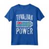 Bandiera Tuvalu | Tuvaluan Power Battery Proud Tee Maglietta - Ideale per Allenamento e Sport - Regalo Personalizzato per Natale, Compleanno e Altro
